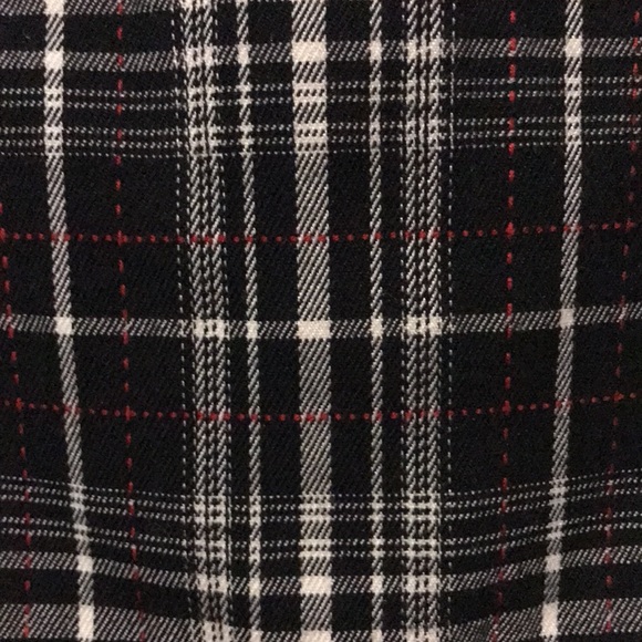 Low Rise Plaid Mini Skirt (with belt loops) - Picture 2 of 3
